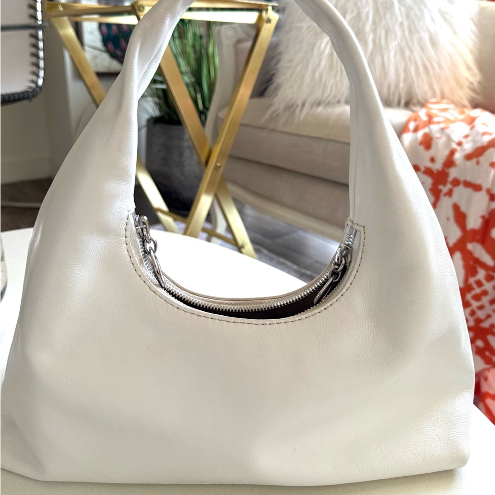 Staud Elegant White Hobo Bag